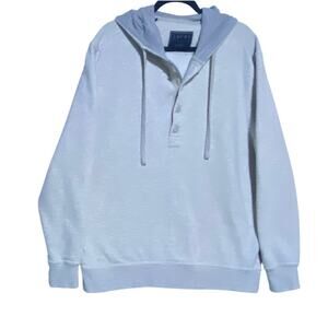 Jachs New York Tribeca Hoodie Sweatshirt Men's Size XL Grey White Stripes